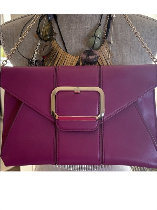 Handbags - Banana Republic envelope clutch featuring buckle accent and chain strap
